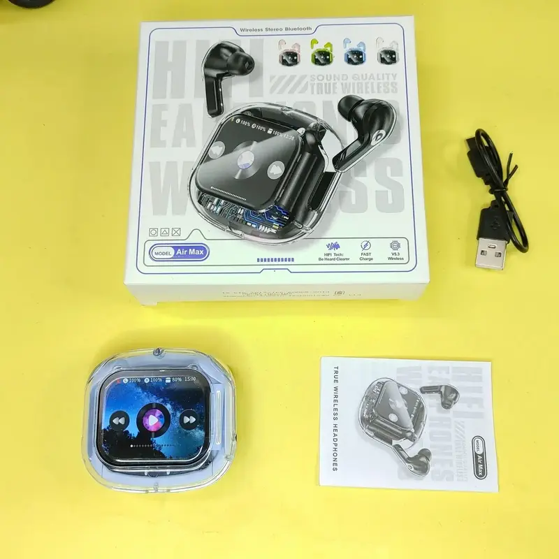 Air Max Transparent Display TWS Buds