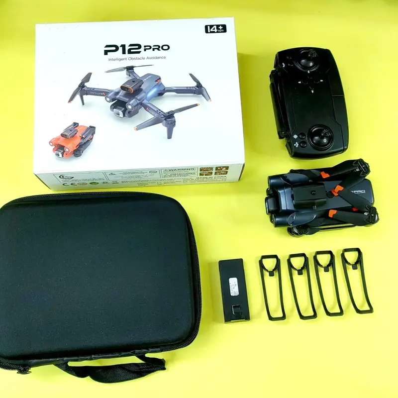 P12 Pro Drone With Dual Camera & intelligent Obstacle Avoidance
